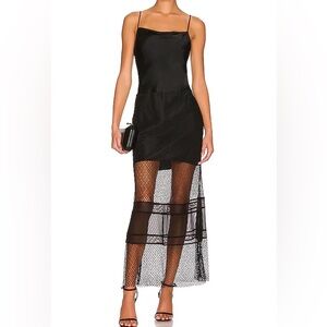HELMUT LANG . Mesh Lace dress